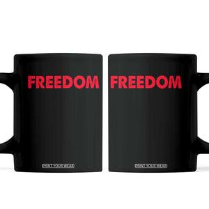 I'm Freedom Matching Couple Coffee Mug Funny Patriotic Red White and Blue 4th of July
