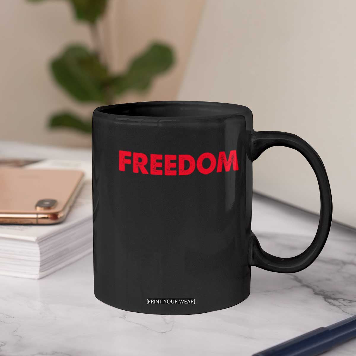 I'm Freedom Matching Couple Coffee Mug Funny Patriotic Red White and Blue 4th of July