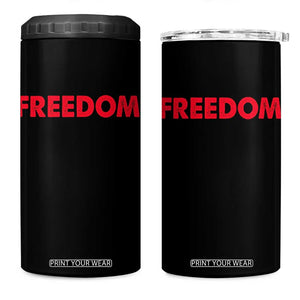 I'm Freedom Matching Couple 4 in 1 Can Cooler Tumbler Funny Patriotic Red White and Blue 4th of July