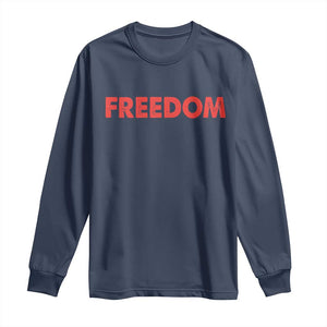 I'm Freedom Matching Couple Long Sleeve Shirt Funny Patriotic Red White and Blue 4th of July
