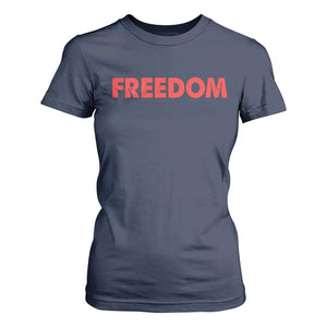 I'm Freedom Matching Couple T Shirt For Women Funny Patriotic Red White and Blue 4th of July