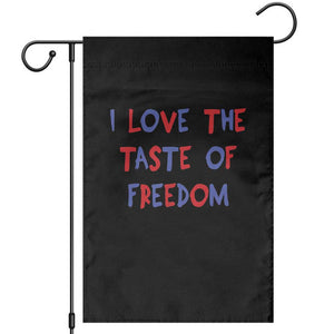 I Love The Taste Of Freedom Americana Matching Couple Garden Flag Funny Patriotic Red White and Blue 4th of July TS02 Black Print Your Wear
