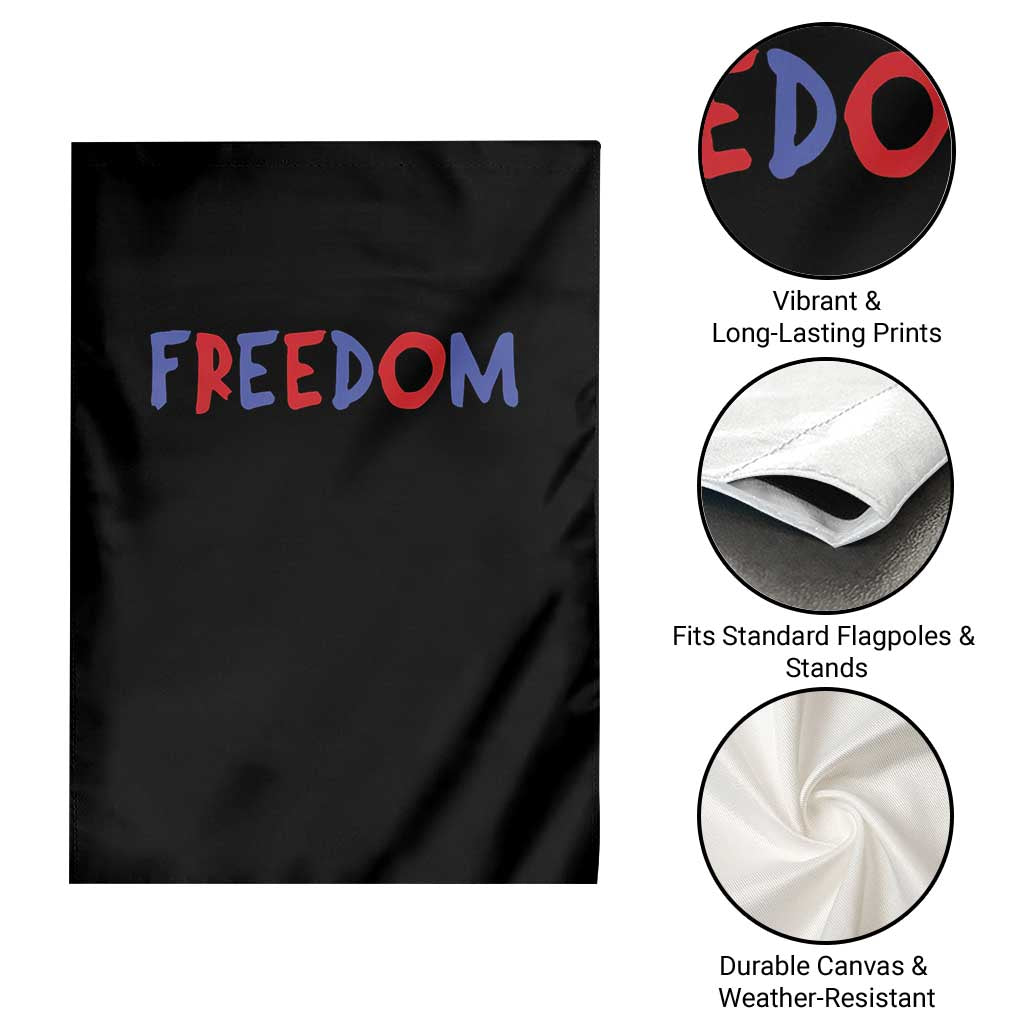 I'm Freedom Americana Matching Couple Garden Flag Funny Patriotic Red White and Blue 4th of July