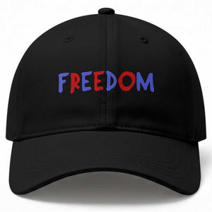 I'm Freedom Americana Matching Couple Baseball Cap Funny Patriotic Red White and Blue 4th of July