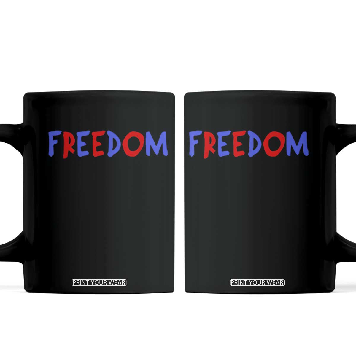 I'm Freedom Americana Matching Couple Coffee Mug Funny Patriotic Red White and Blue 4th of July