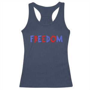 I'm Freedom Americana Matching Couple Racerback Tank Top Funny Patriotic Red White and Blue 4th of July