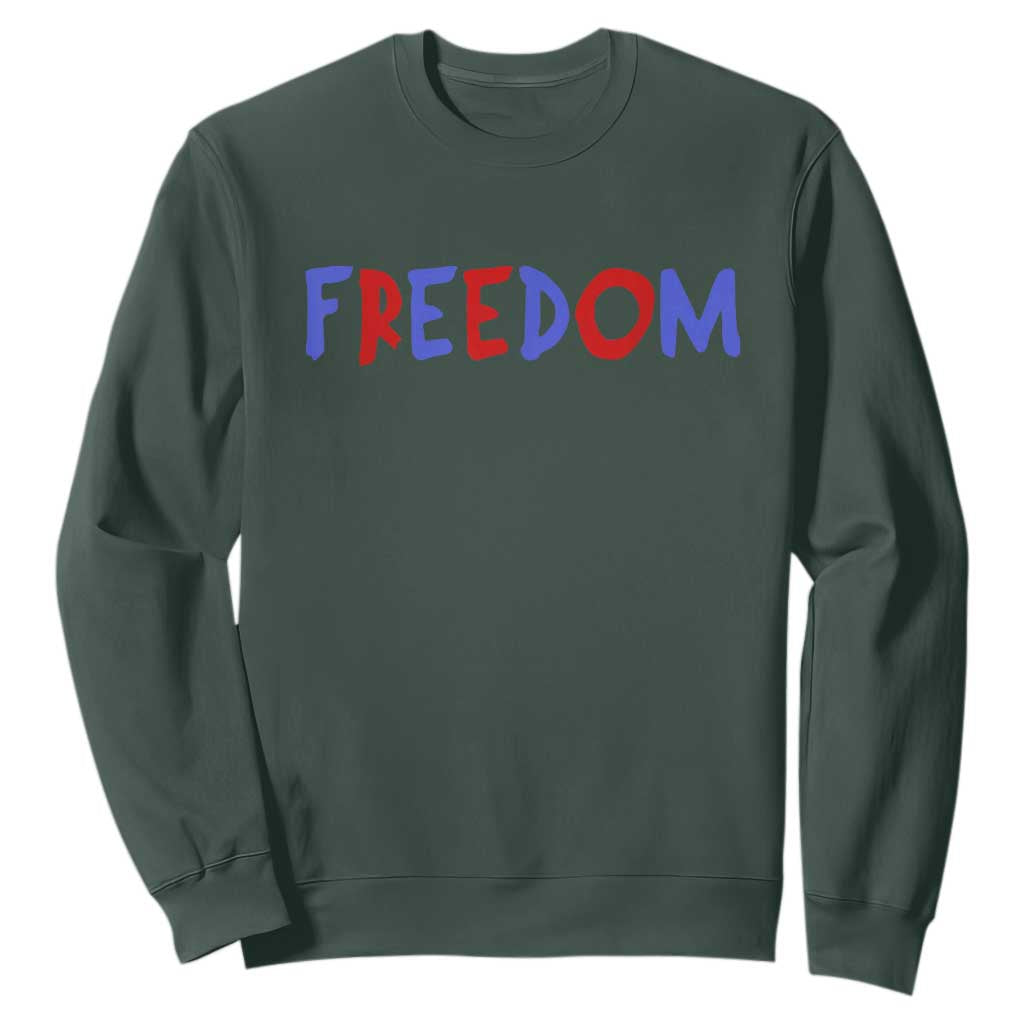 I'm Freedom Americana Matching Couple Sweatshirt Funny Patriotic Red White and Blue 4th of July