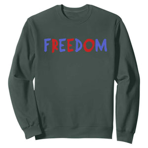 I'm Freedom Americana Matching Couple Sweatshirt Funny Patriotic Red White and Blue 4th of July