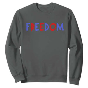 I'm Freedom Americana Matching Couple Sweatshirt Funny Patriotic Red White and Blue 4th of July