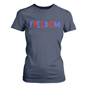 I'm Freedom Americana Matching Couple T Shirt For Women Funny Patriotic Red White and Blue 4th of July
