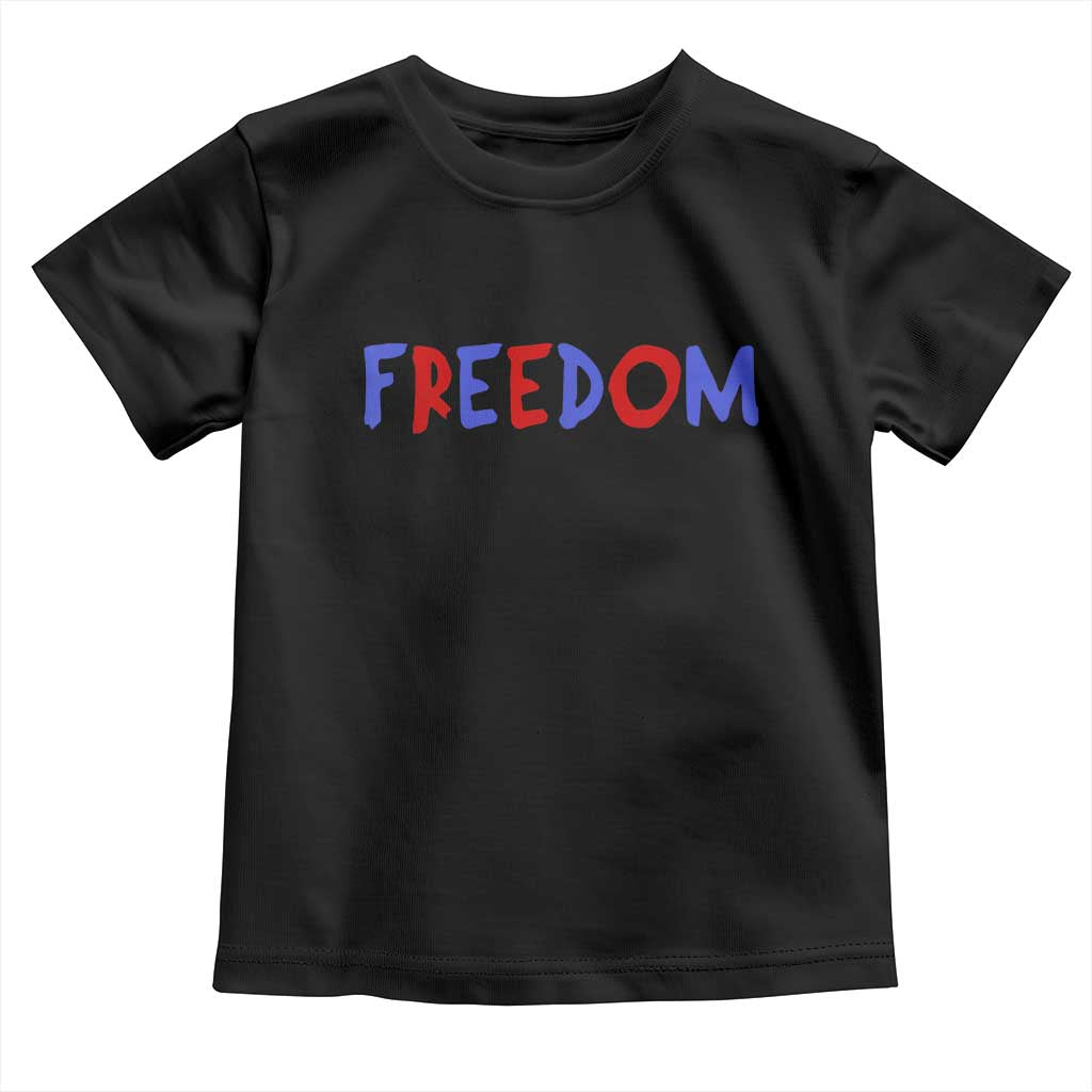 I'm Freedom Americana Matching Couple Toddler T Shirt Funny Patriotic Red White and Blue 4th of July