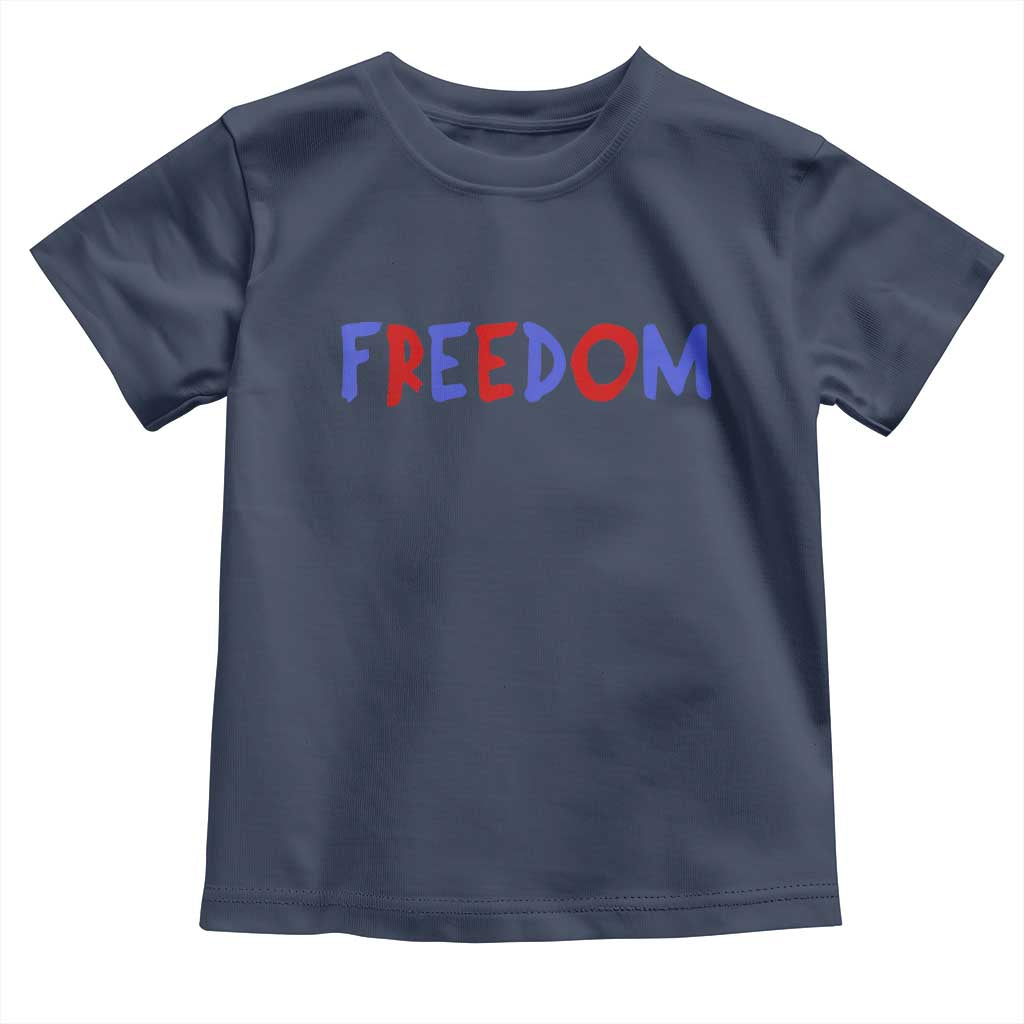 I'm Freedom Americana Matching Couple Toddler T Shirt Funny Patriotic Red White and Blue 4th of July