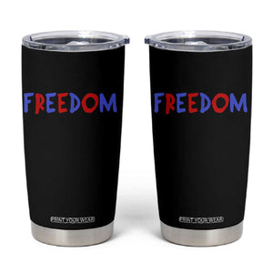I'm Freedom Americana Matching Couple Tumbler Cup Funny Patriotic Red White and Blue 4th of July