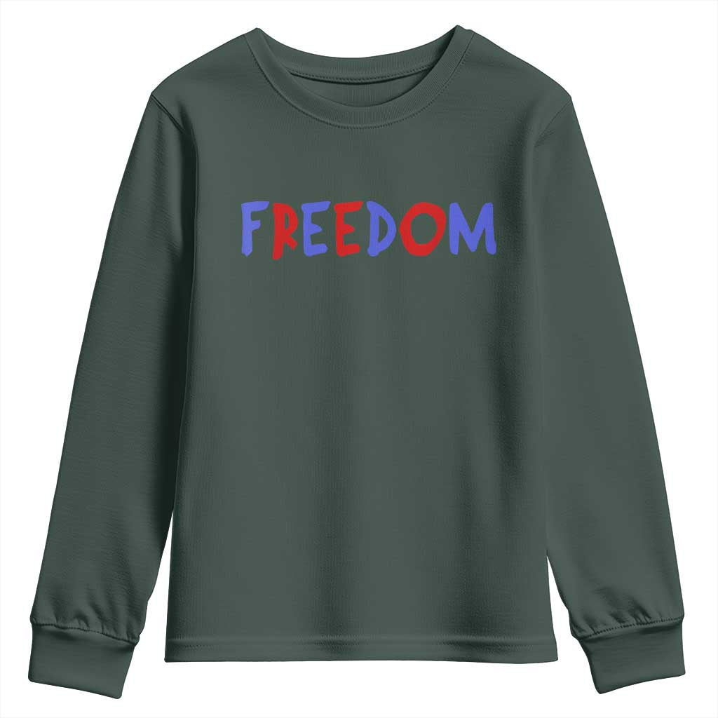 I'm Freedom Americana Matching Couple Youth Sweatshirt Funny Patriotic Red White and Blue 4th of July