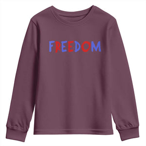 I'm Freedom Americana Matching Couple Youth Sweatshirt Funny Patriotic Red White and Blue 4th of July