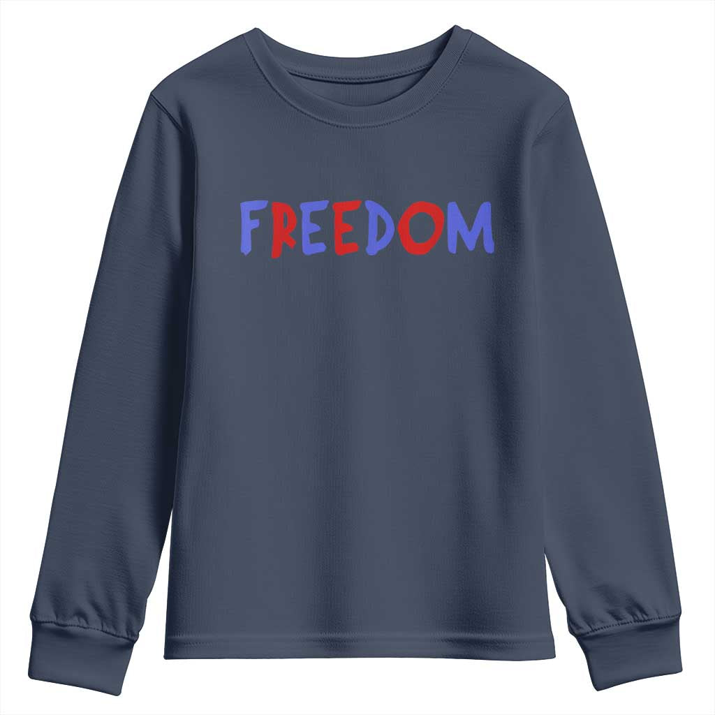 I'm Freedom Americana Matching Couple Youth Sweatshirt Funny Patriotic Red White and Blue 4th of July