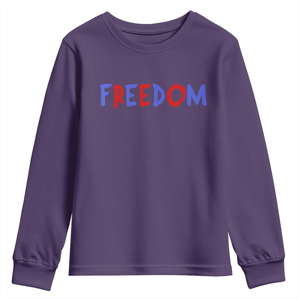 I'm Freedom Americana Matching Couple Youth Sweatshirt Funny Patriotic Red White and Blue 4th of July