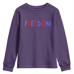 I'm Freedom Americana Matching Couple Youth Sweatshirt Funny Patriotic Red White and Blue 4th of July