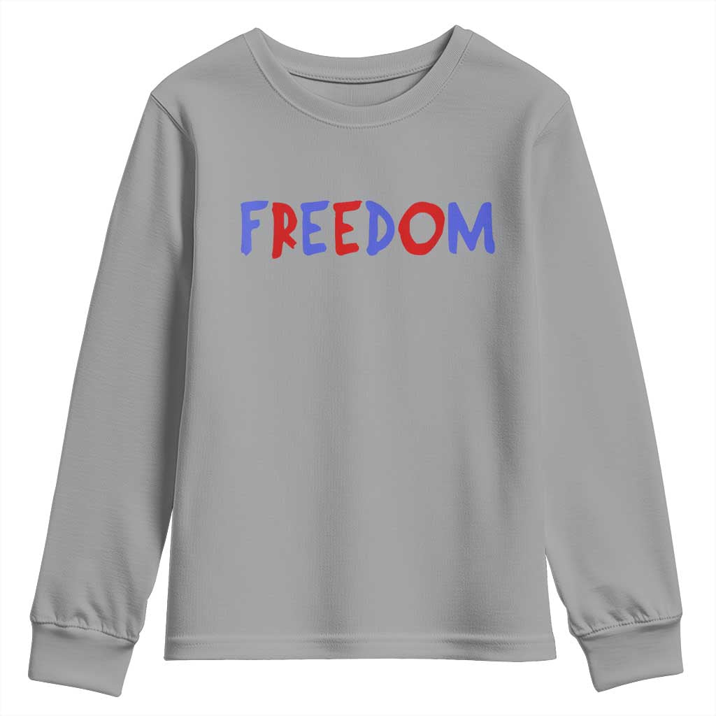 I'm Freedom Americana Matching Couple Youth Sweatshirt Funny Patriotic Red White and Blue 4th of July