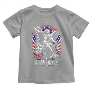 St Michael Defend America Archangel Graphic Toddler T Shirt Christian Faith Patriotic