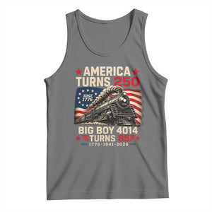 America Turns 250 Steam Locomotive Turns 85 Tank Top Vintage Railroad Steam Engine 85th USA 250th Anniversary