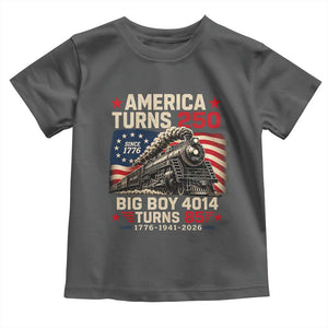 America Turns 250 Steam Locomotive Turns 85 Toddler T Shirt Vintage Railroad Steam Engine 85th USA 250th Anniversary