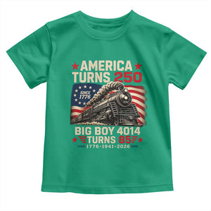 America Turns 250 Steam Locomotive Turns 85 Toddler T Shirt Vintage Railroad Steam Engine 85th USA 250th Anniversary
