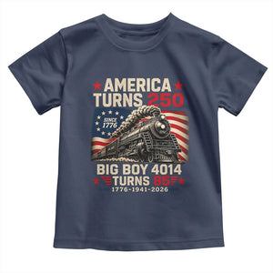America Turns 250 Steam Locomotive Turns 85 Toddler T Shirt Vintage Railroad Steam Engine 85th USA 250th Anniversary