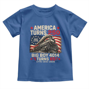 America Turns 250 Steam Locomotive Turns 85 Toddler T Shirt Vintage Railroad Steam Engine 85th USA 250th Anniversary