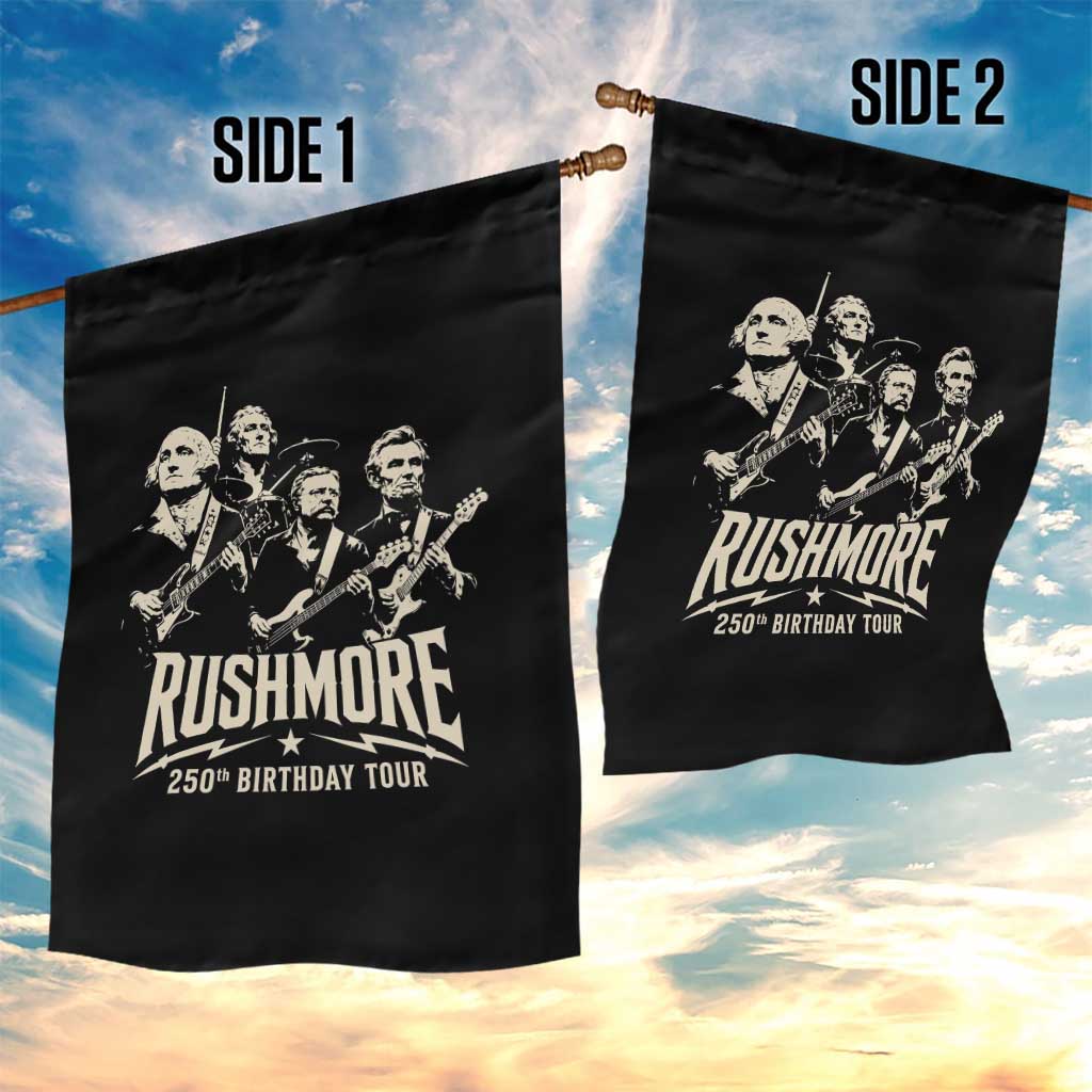Rushmore 250th Birthday Tour Band Garden Flag Presidents Rock Concert Historical Collages