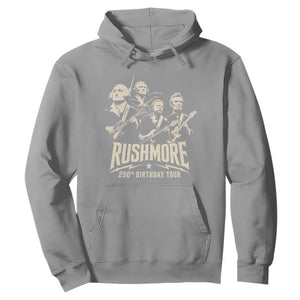Rushmore 250th Birthday Tour Band Hoodie Presidents Rock Concert Historical Collages