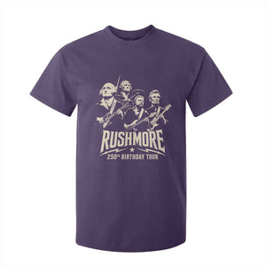 Rushmore 250th Birthday Tour Band T Shirt For Kid Presidents Rock Concert Historical Collages