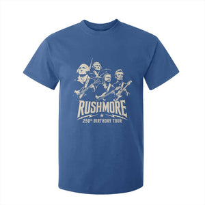 Rushmore 250th Birthday Tour Band T Shirt For Kid Presidents Rock Concert Historical Collages