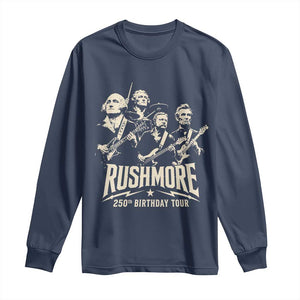 Rushmore 250th Birthday Tour Band Long Sleeve Shirt Presidents Rock Concert Historical Collages