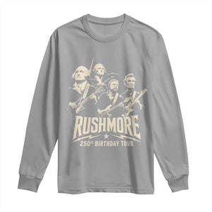 Rushmore 250th Birthday Tour Band Long Sleeve Shirt Presidents Rock Concert Historical Collages