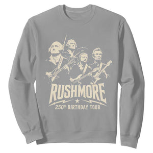 Rushmore 250th Birthday Tour Band Sweatshirt Presidents Rock Concert Historical Collages