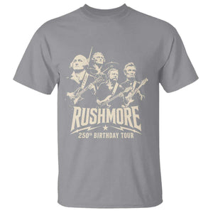 Rushmore 250th Birthday Tour Band T Shirt Presidents Rock Concert Historical Collages