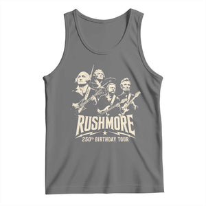 Rushmore 250th Birthday Tour Band Tank Top Presidents Rock Concert Historical Collages