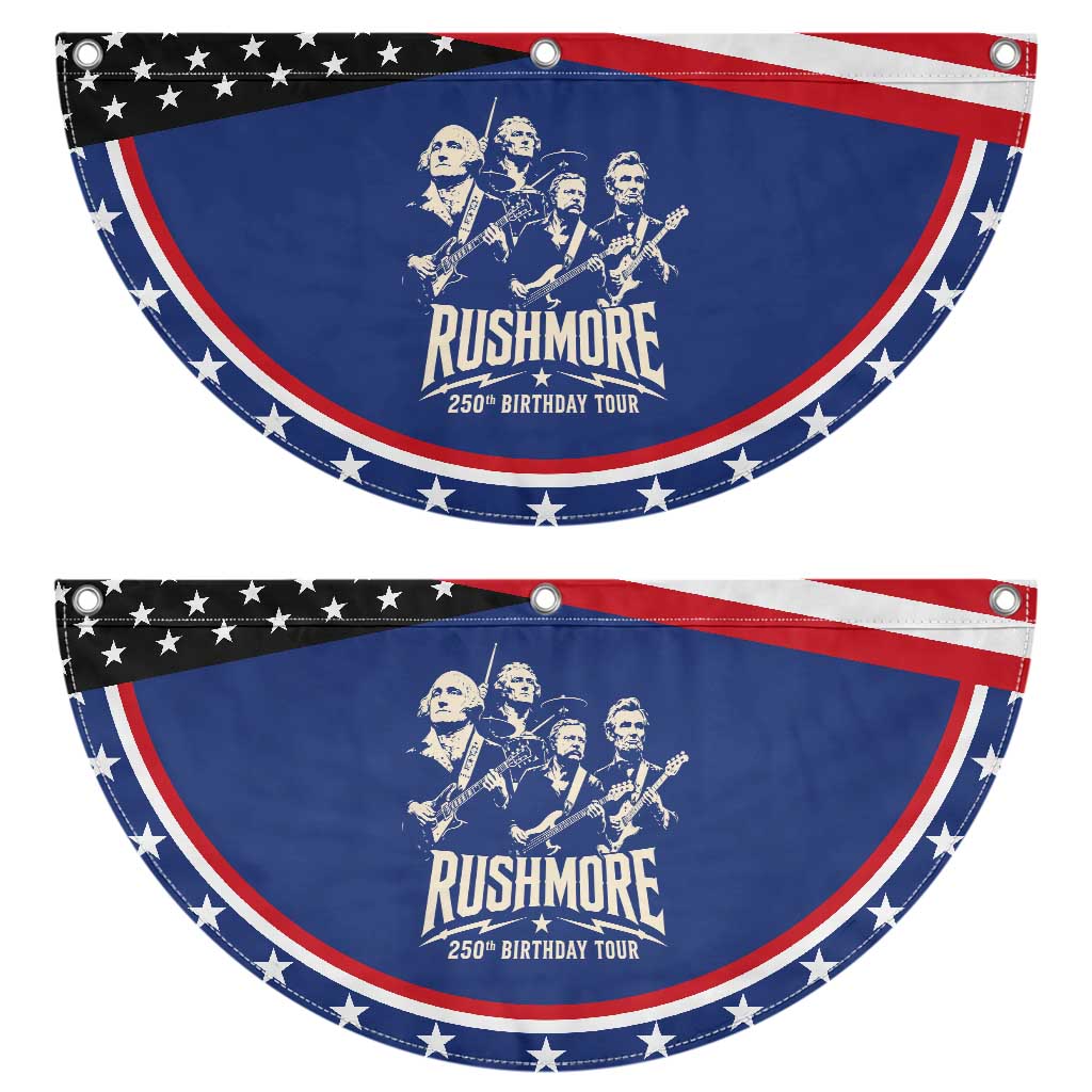 Rushmore 250th Birthday Tour Band Patriotic Fan Flag Presidents Rock Concert Historical Collages