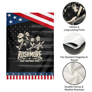 Rushmore 250th Birthday Tour Band Patriotic Garden Flag Presidents Rock Concert Historical Collages