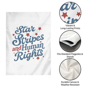 Stars and Stripes and Human Rights Garden Flag Progressive Patriotic Equality Modern Patriot TS02 Print Your Wear