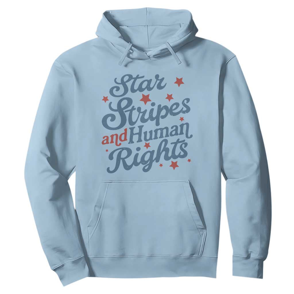 Stars and Stripes and Human Rights Hoodie Progressive Patriotic Equality Modern Patriot