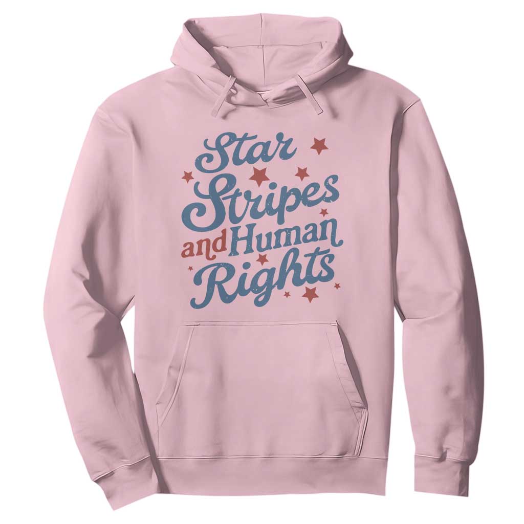 Stars and Stripes and Human Rights Hoodie Progressive Patriotic Equality Modern Patriot