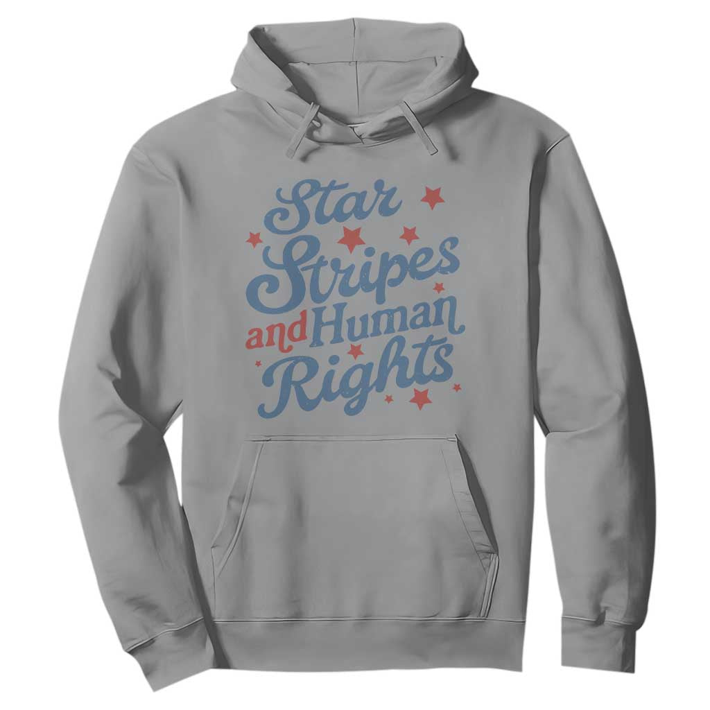 Stars and Stripes and Human Rights Hoodie Progressive Patriotic Equality Modern Patriot