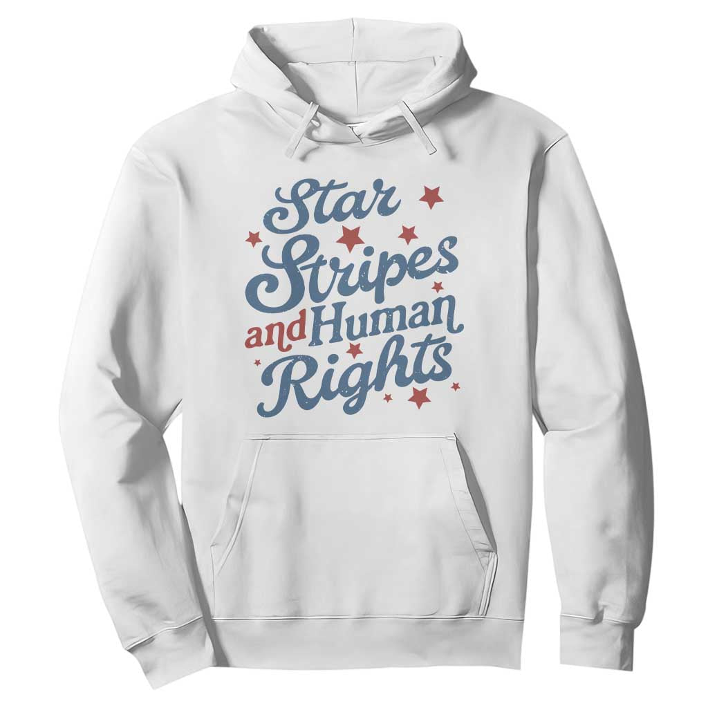 Stars and Stripes and Human Rights Hoodie Progressive Patriotic Equality Modern Patriot