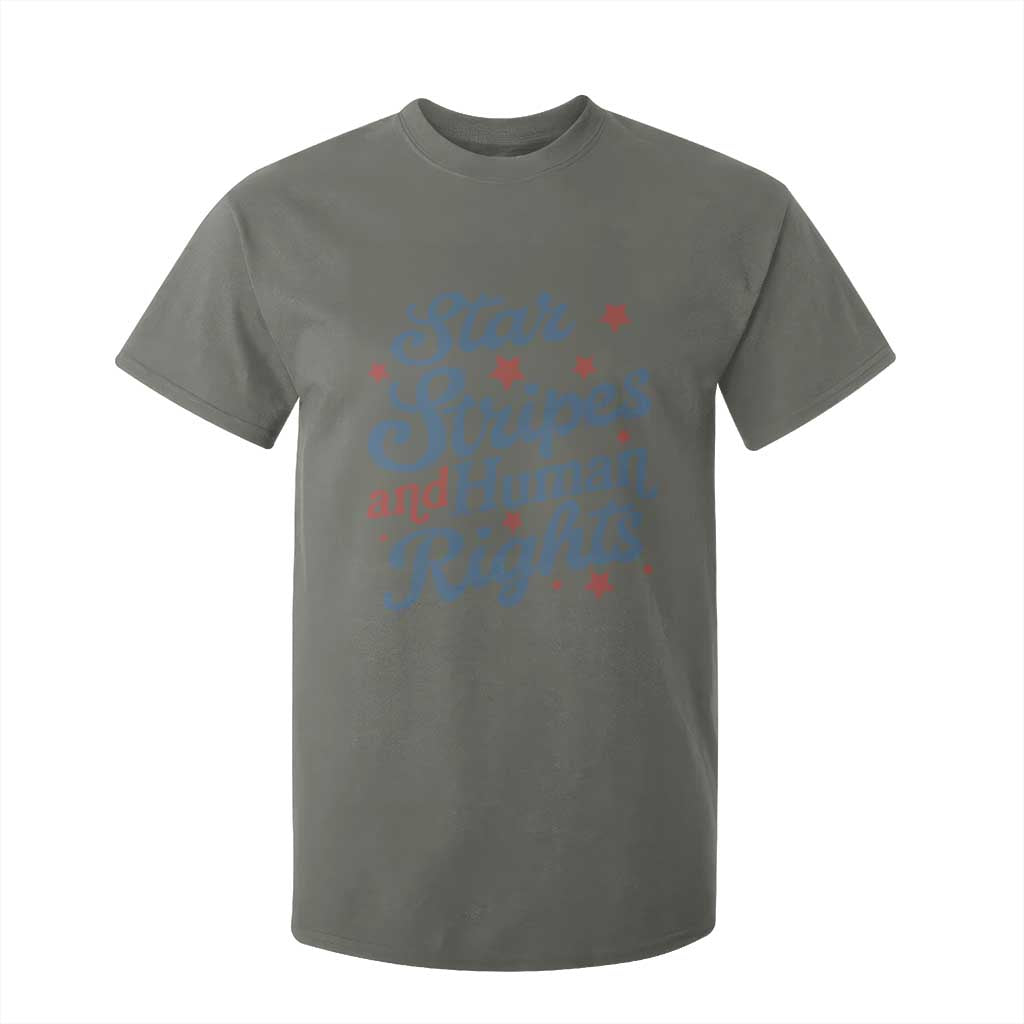 Stars and Stripes and Human Rights T Shirt For Kid Progressive Patriotic Equality Modern Patriot