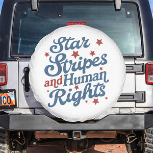 Stars and Stripes and Human Rights Spare Tire Cover Progressive Patriotic Equality Modern Patriot