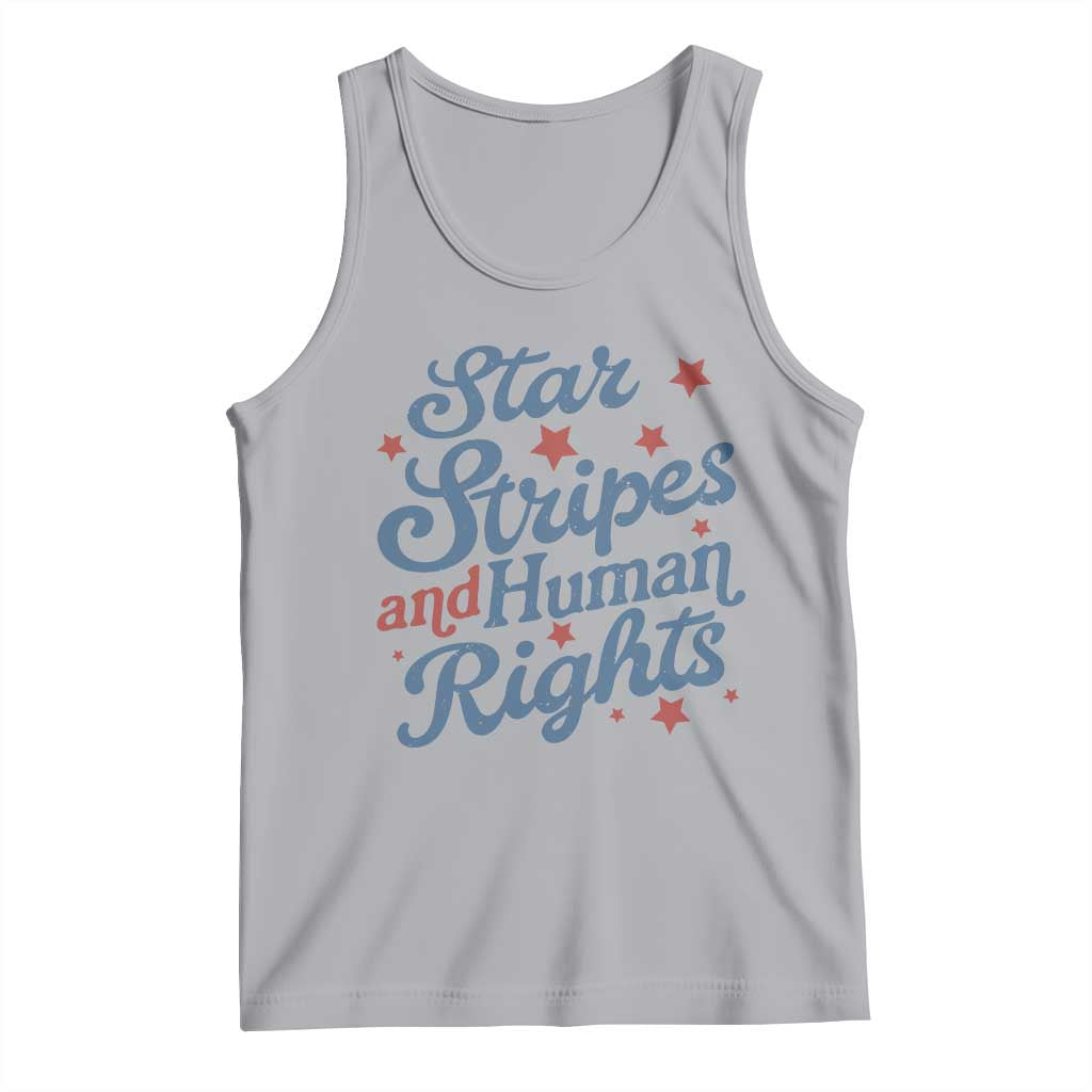 Stars and Stripes and Human Rights Tank Top Progressive Patriotic Equality Modern Patriot