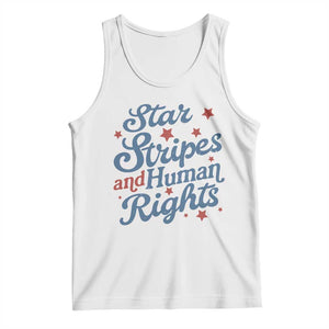 Stars and Stripes and Human Rights Tank Top Progressive Patriotic Equality Modern Patriot