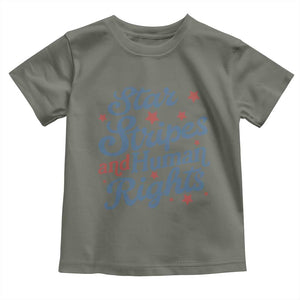 Stars and Stripes and Human Rights Toddler T Shirt Progressive Patriotic Equality Modern Patriot